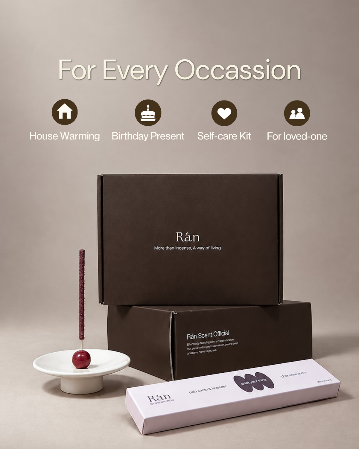Custom Incense Gift Box — Handcrafted Scents & Holder, Gift-Ready