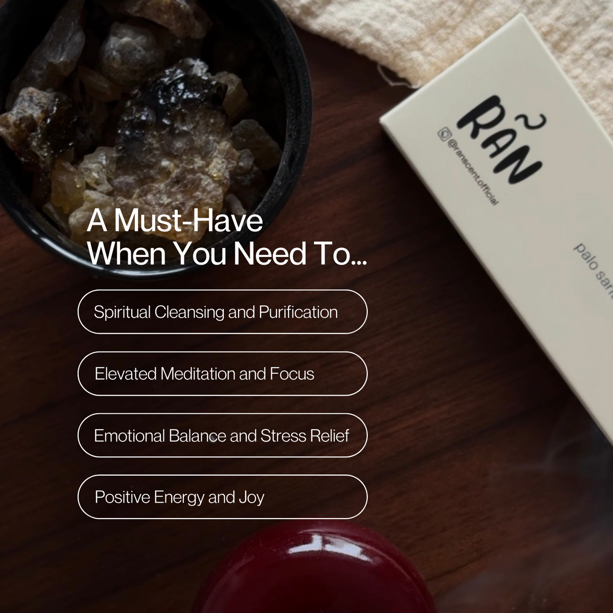 Purification - Palo Santo & Copal (12 sticks)