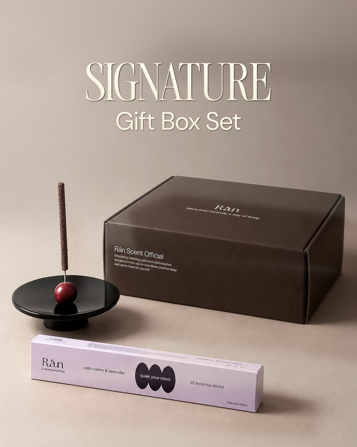 Custom Incense Gift Box — Handcrafted Scents & Holder, Gift-Ready